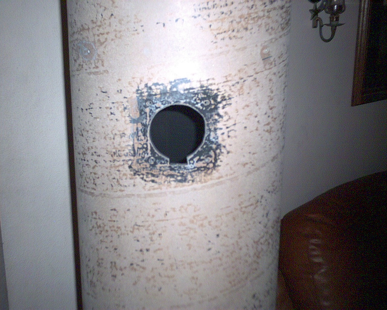 Sonotube-Sanded Interior Primed and Flocked with Krylon Ultra Flat Black-Focuser Opening