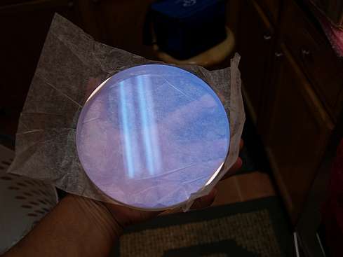 The coated flint element for the Jaegers 6" f/10 GJD Refractor (Click to go to page)