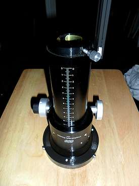 GSO 2" Crayford Focuser for the Jaeger 6" f/10 GJD Refractor.(Front - Click to go to page).