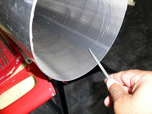 Main tube cut to proper size - 11. (Click to go to page)