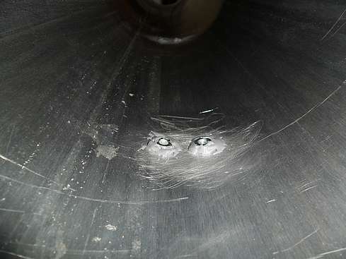 Applied Two-part Epoxy to nuts inside tube for Guide Scope Bar - 11 (Click to go to page)