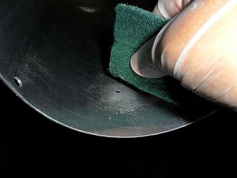 Sanded and buffed drilled holes for Sliding Weight Bar in Main Tube - 3 (Click to go to page)