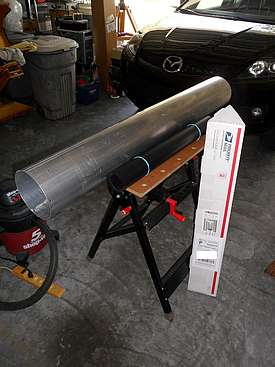 Main Tube ready for application of ProtoStar FlockBoard Material - 1 (Click to go to page)