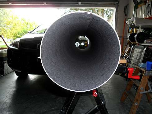 ProtoStar FlockBoard Material trimmed and placed back in Main Tube - Down tube view - 12 (Click to go to page)