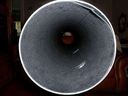 ProtoStar FlockBoard Material trimmed and placed back in Main Tube - Down tube view with Focuser Backplate removed and holes cut out around guidescope nuts inside tube - 14 (Click to go to page)