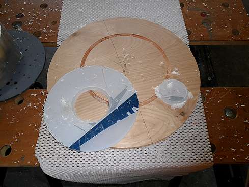 Knife-edge for the first  baffle cut free - back facing side - 16 (Click to go to page)