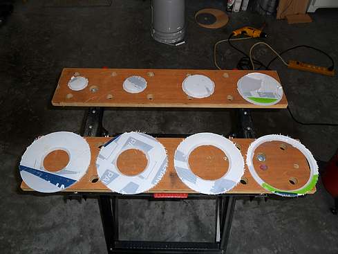 All four baffles cut out and ready for finishing - 27 (Click to go to page)