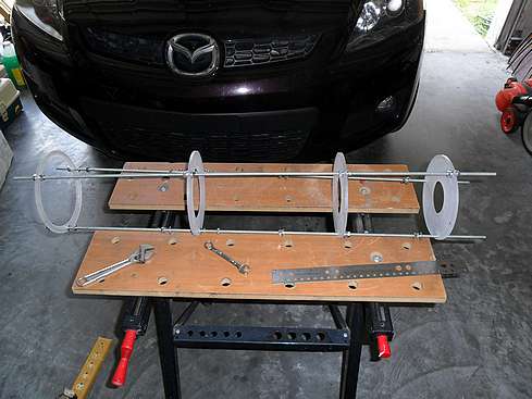 All four baffles installed on rack ready for proper spacing - 42 (Click to go to page)