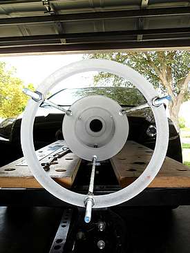 The completed baffle rack looking down from front to back - 44 (Click to go to page)