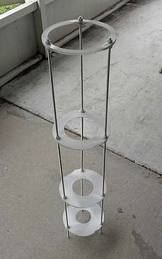Completed baffle primed and ready for flocking - 53 (Click to go to page)