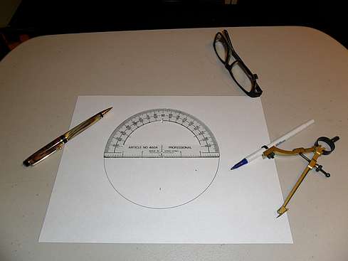 Making of template for use in installing aluminum spacers Step One - 14 (Click to go to page)