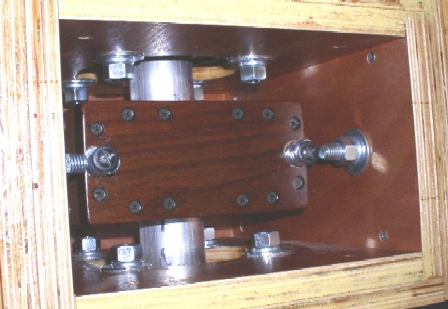 RA Axis Braking System Finished and Installed inside RA Axis Support Housing