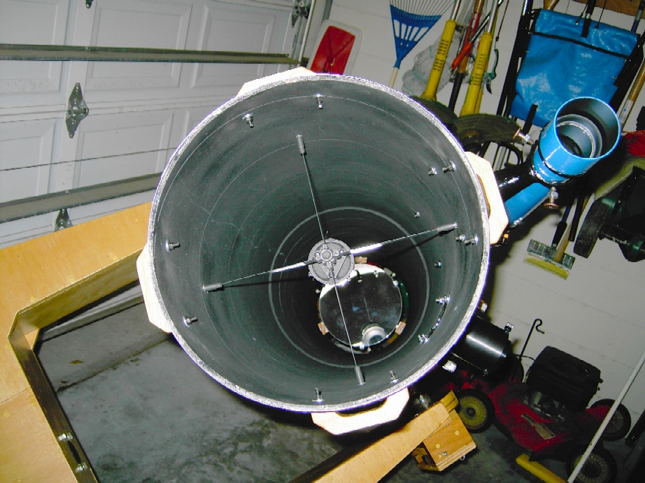 Completed SAO 10" Telescope - Front/ Down Tube (Click for Enlarged View)
