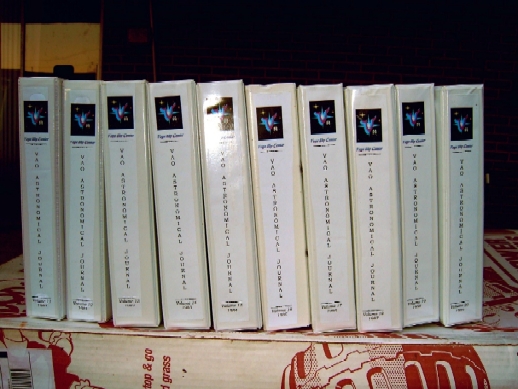 The Vega Sky Center "VAO Astronomical Journal" Restoration Project
