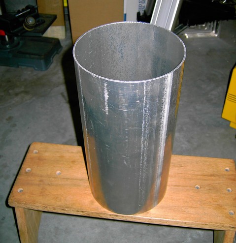 6"d x 12"l x .083"w Aluminum Tube (Dew-Shield) purchased from Hastings Irrigation Pipe Company.