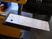 The final rouch cut of the dovetail plate.