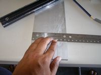 The rough cut 13"L x 4.5"W dovetail plate's measurements were spot on!