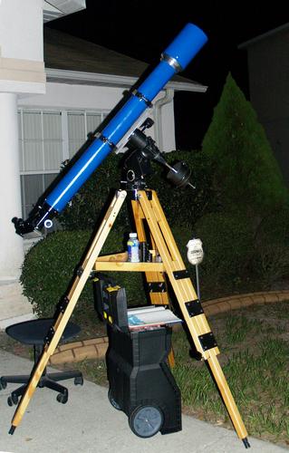 First Light with the newly completed Carton 100mm f/13 "Mary Dawson" refractor. (Left Side)