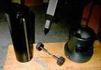 The focuser broken down for cleaning and replacement of guides.