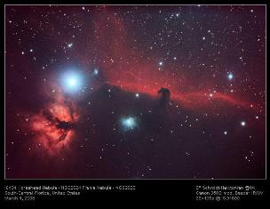 The Horse Head and Flame Nebula (NGC2024-2023) -- Click to enlarge!